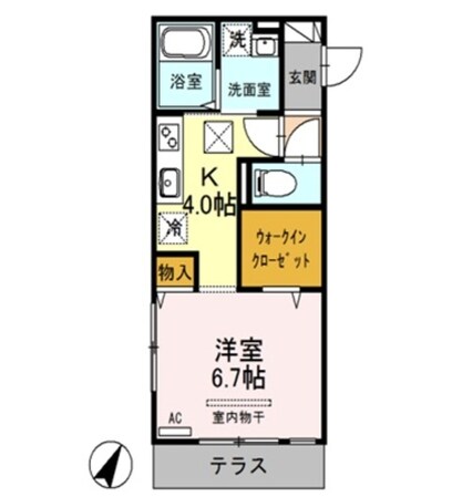 エギスハイムの物件間取画像